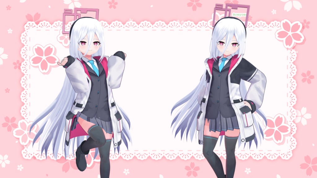 ブルーアーカイブ - 天童ケイ 3Dモデル - Blue Archive Tendo Kei 3D Model