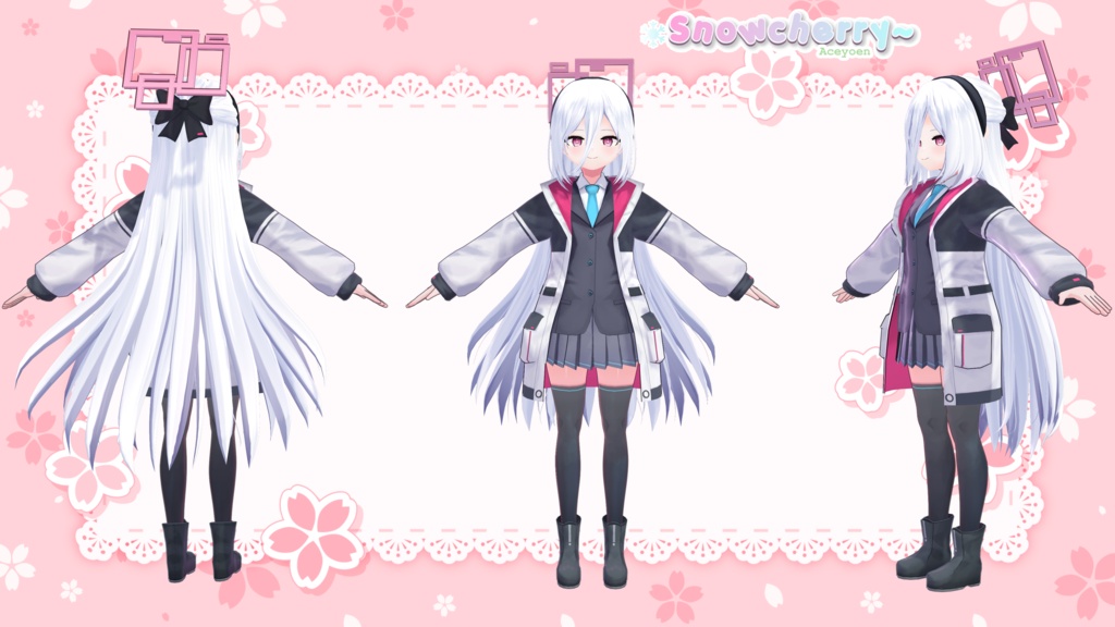 ブルーアーカイブ - 天童ケイ 3Dモデル - Blue Archive Tendo Kei 3D Model
