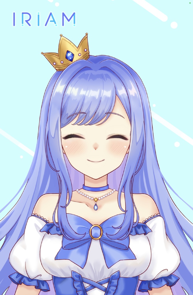 【IRIAM・一点限り】水色ドレスの女の子