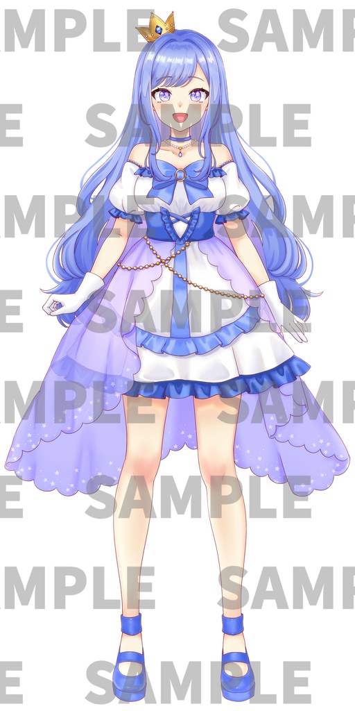 【IRIAM・一点限り】水色ドレスの女の子