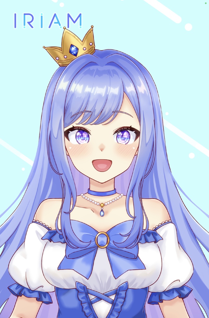 【IRIAM・一点限り】水色ドレスの女の子