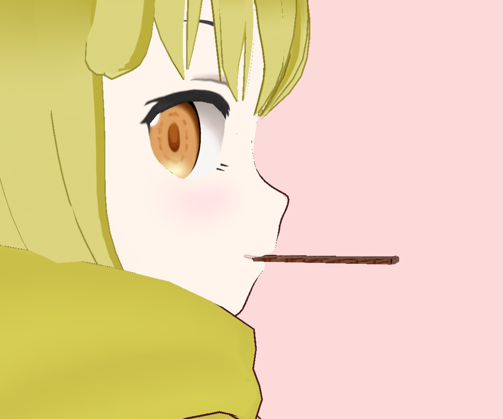 【無料配布】溶けない咥えチョコレート【VRoid】