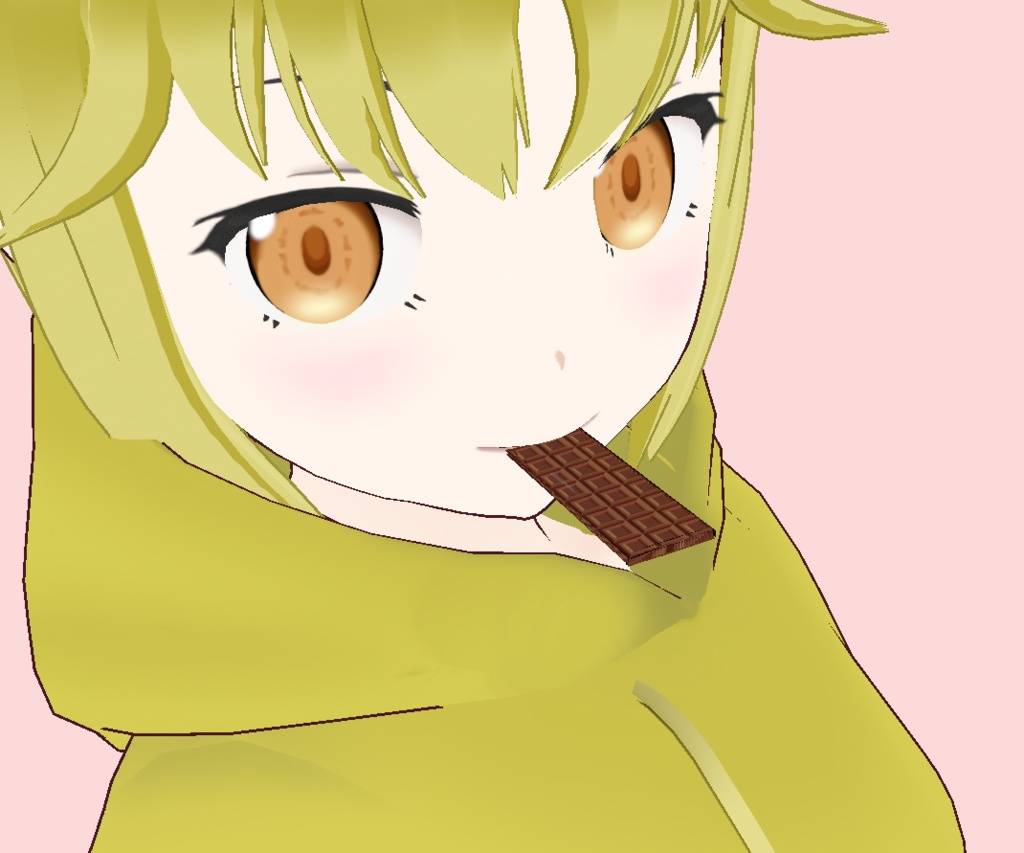 【無料配布】溶けない咥えチョコレート【VRoid】