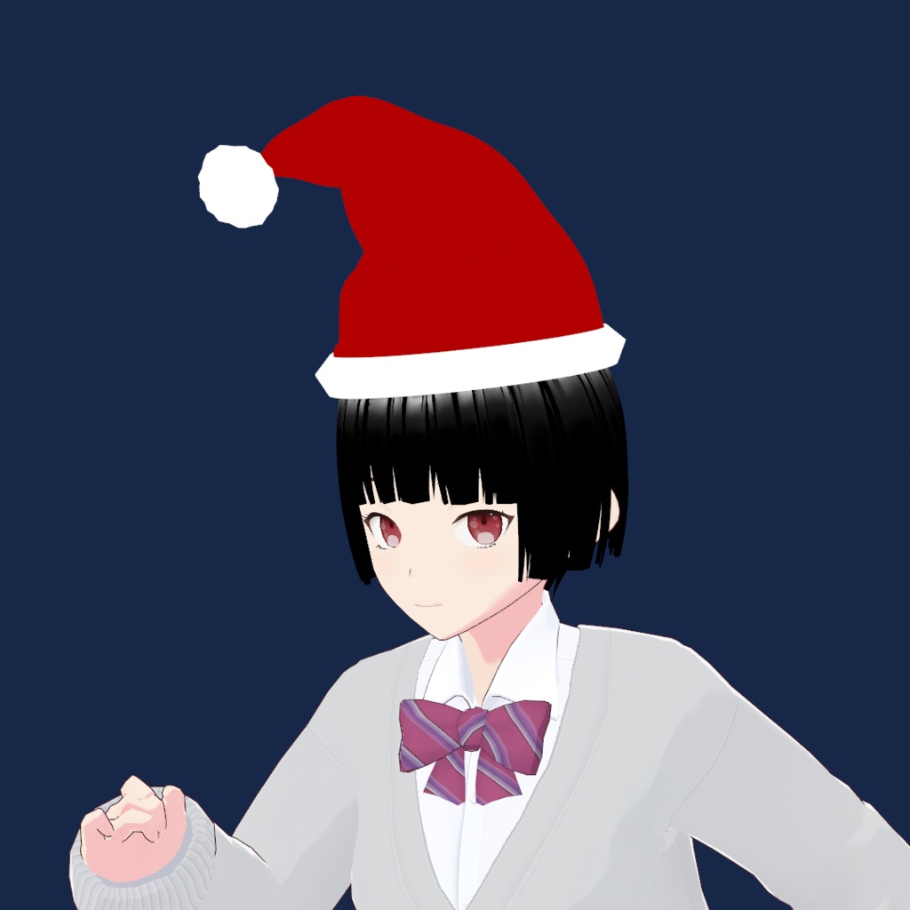 【無料】シンプルなサンタ帽【VRoid】