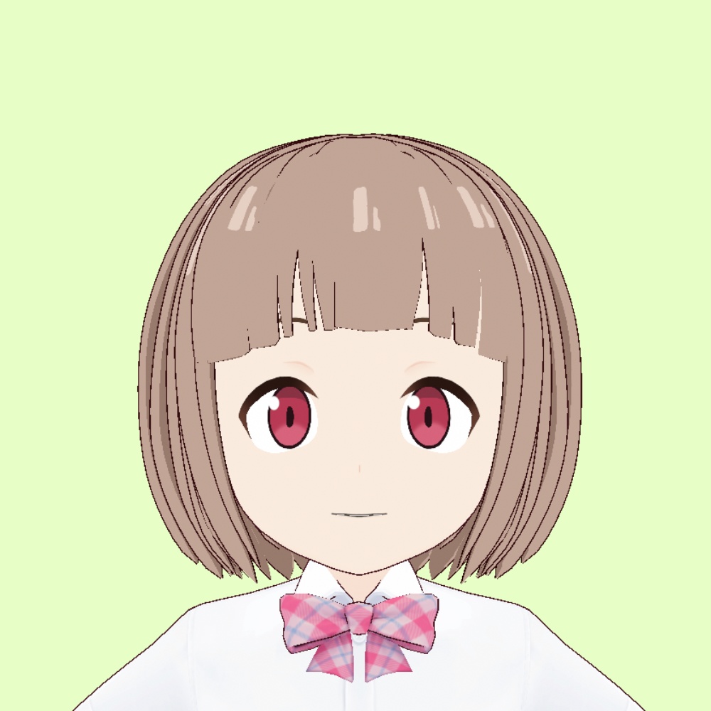 【VRoid】ぱっつんショートボブヘアプリセット【アニメ調】