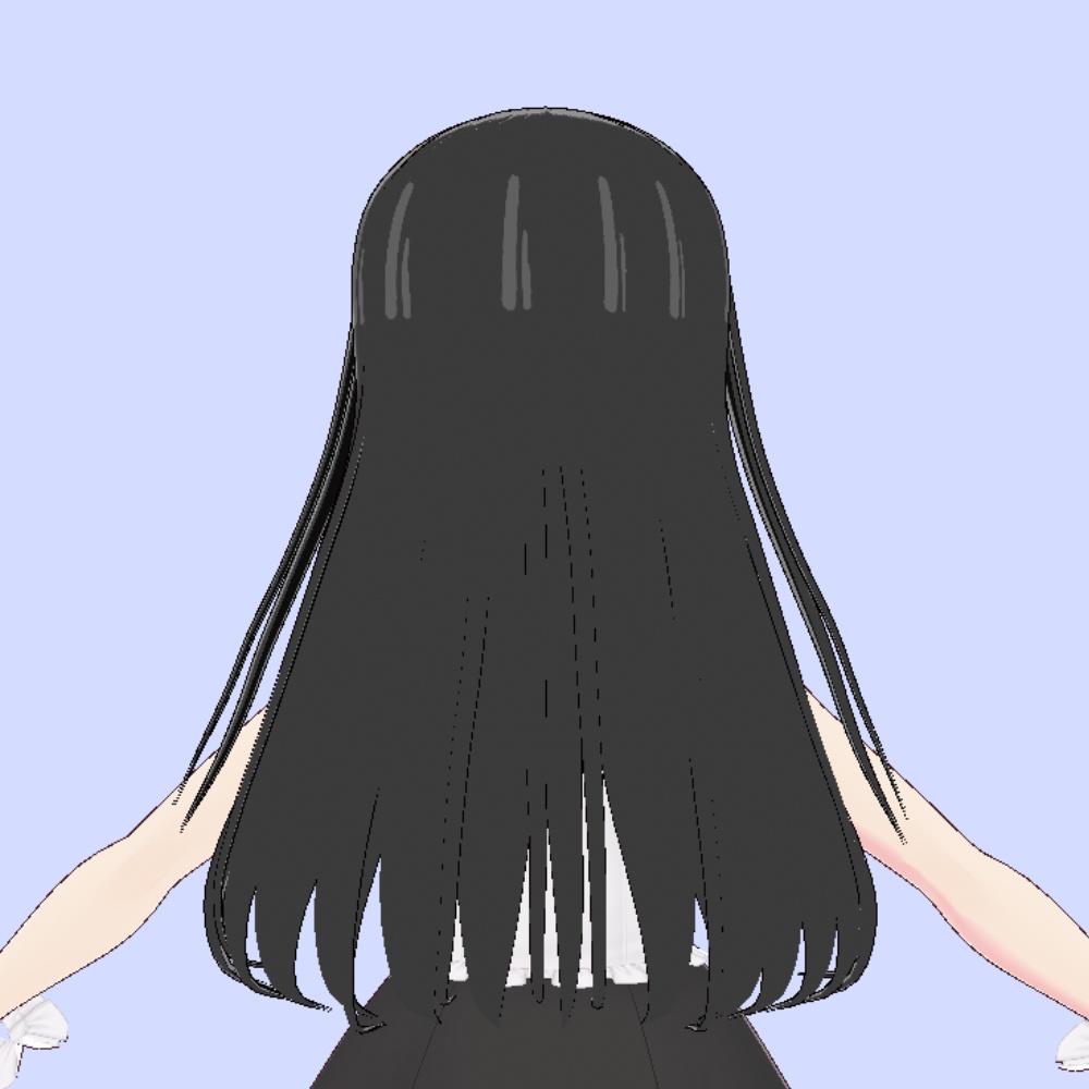 【VRoid】ロングヘアプリセット【アニメ調】