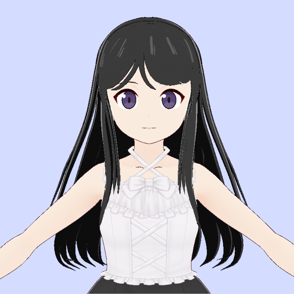 【VRoid】ロングヘアプリセット【アニメ調】