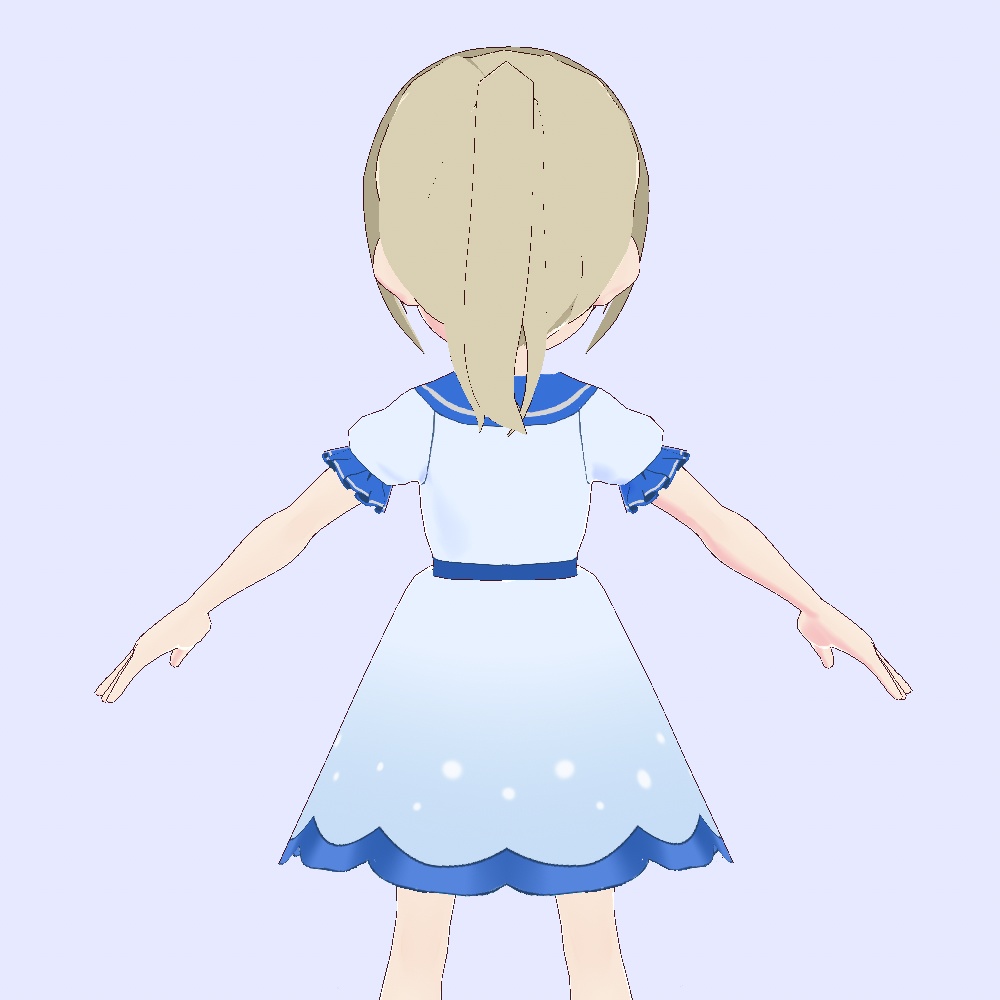 【VRoid】スカイソーダワンピース【夏服】
