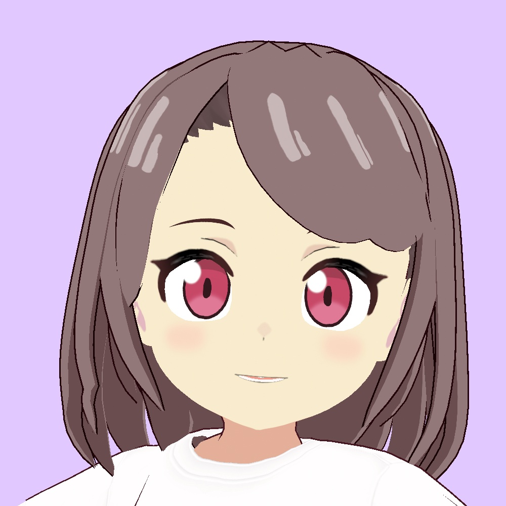 【VRoid】右分けミディアムボブ【アニメ調】Right parted medium bob