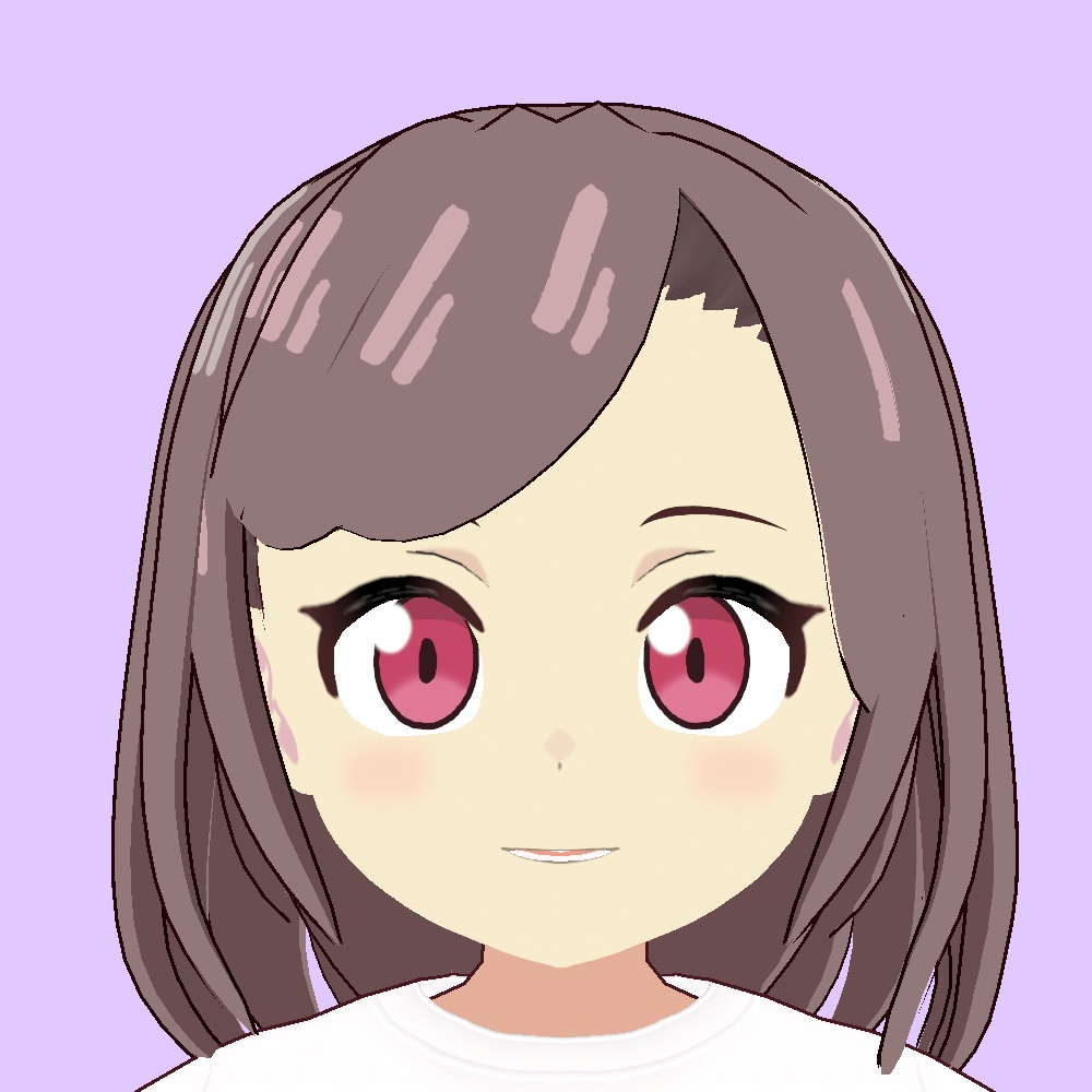 【VRoid】左分けミディアムボブ【アニメ調】left parted medium bob