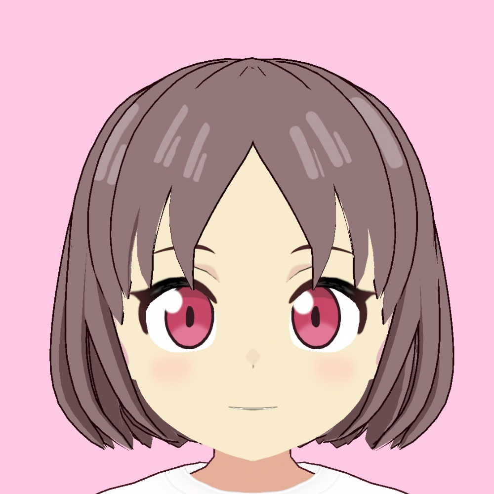 【VRoid】センター分けボブ【アニメ調】center parted bob