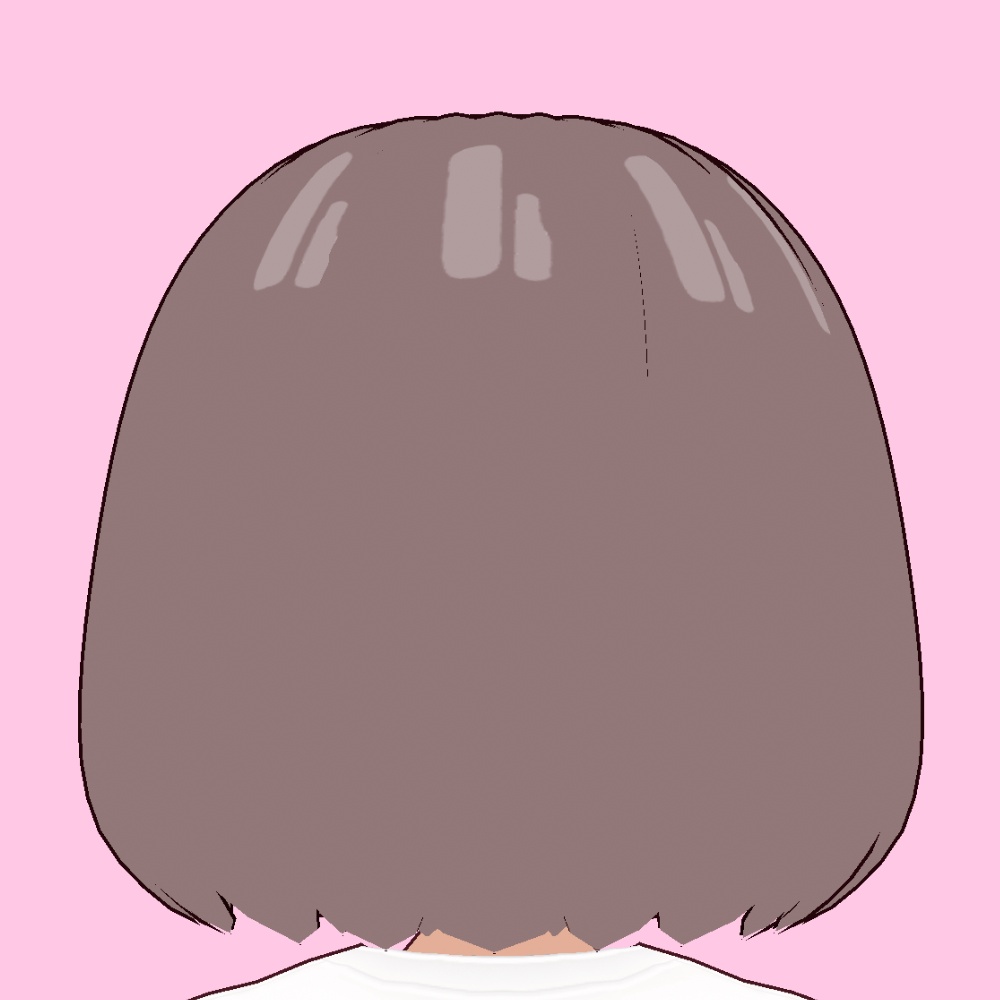 【VRoid】センター分けボブ【アニメ調】center parted bob