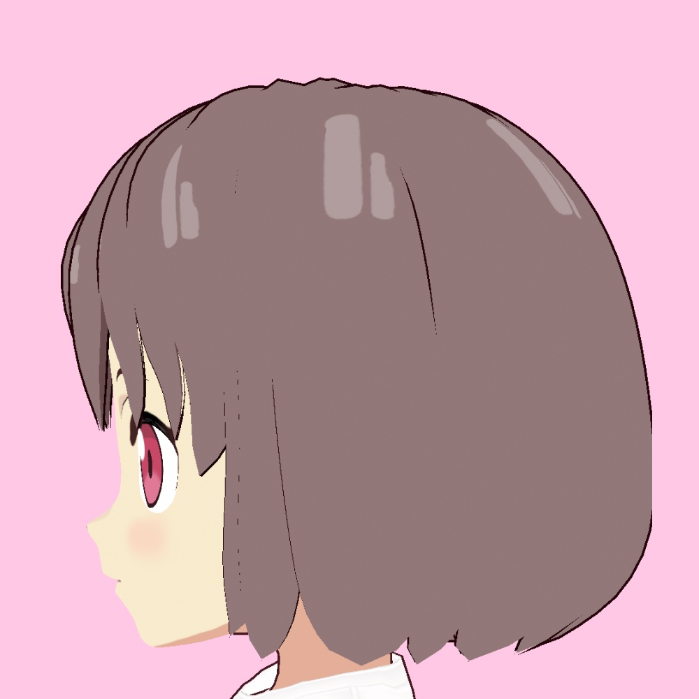 【VRoid】センター分けボブ【アニメ調】center parted bob