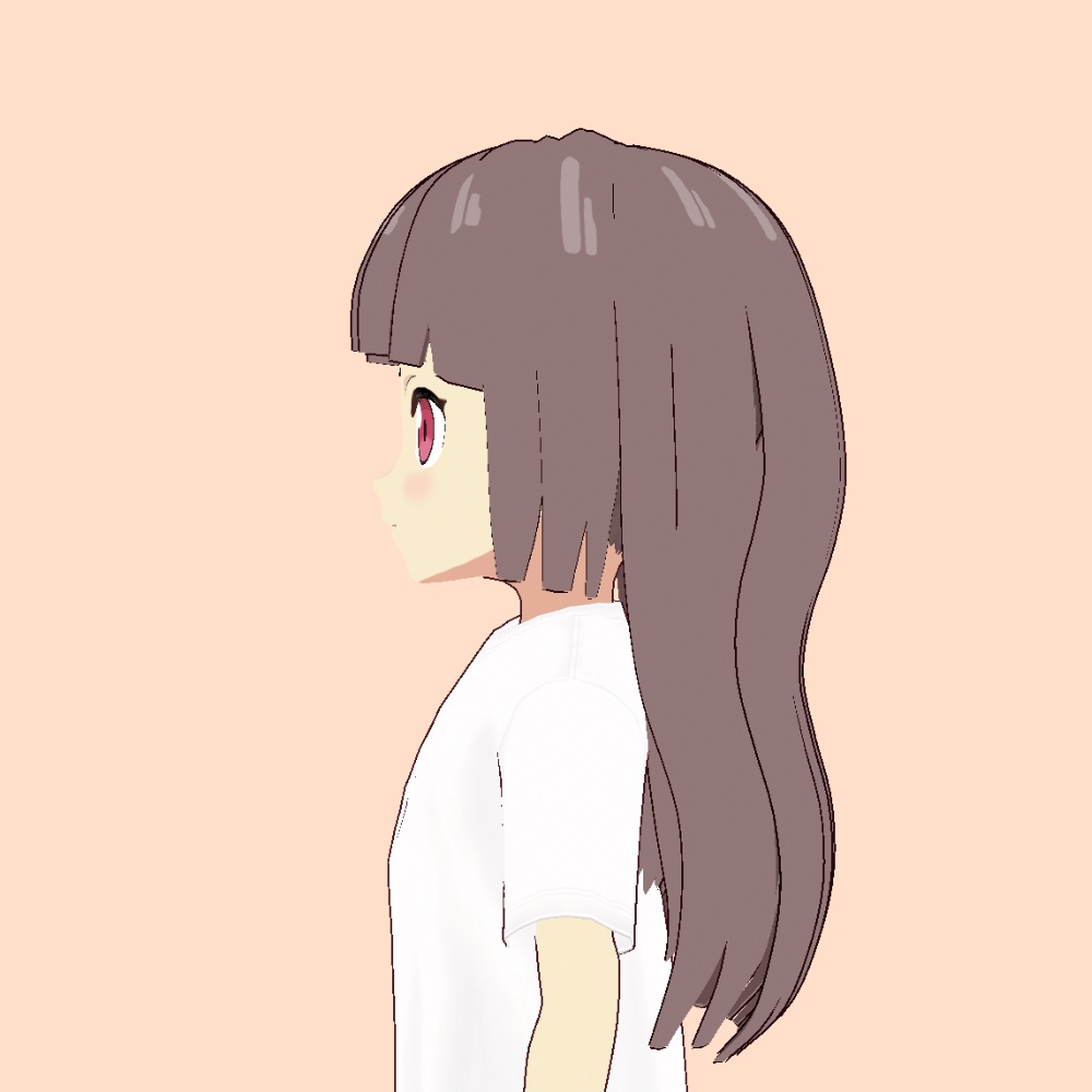 【VRoid】ぱっつんロングヘア【アニメ調】blunt long hair