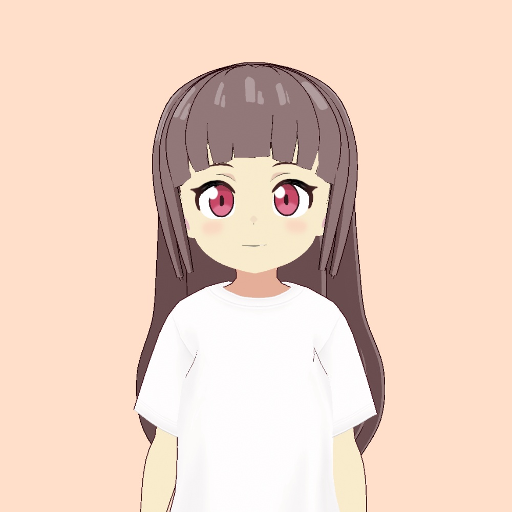 【VRoid】ぱっつんロングヘア【アニメ調】blunt long hair