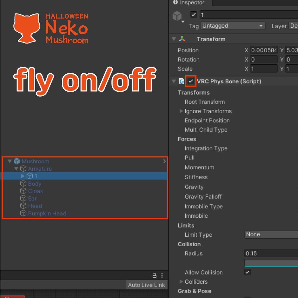 Halloween Neko Mushroom
