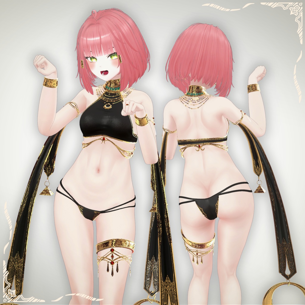 「キシャ」 Kisha 【オリジナル3Dモデル】