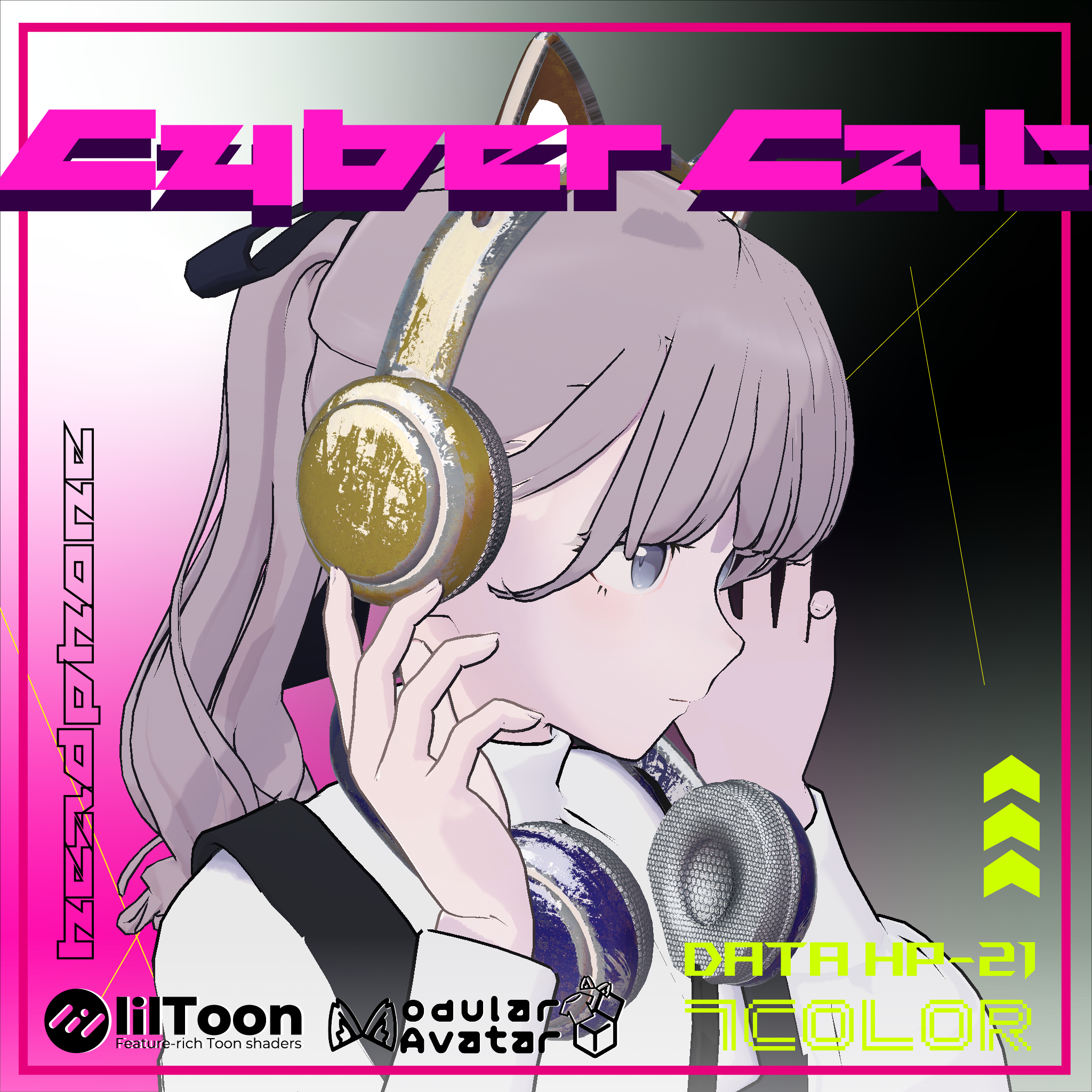【MA対応】Cyber Cat -headphone-