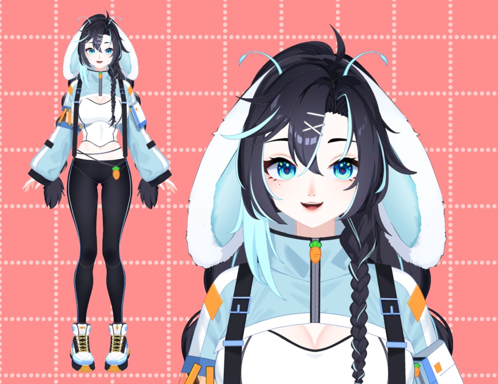 【限定一点】！Live2dモデル エイリアンうさぎ 女性 Alien Rabbit Girl VTS対応