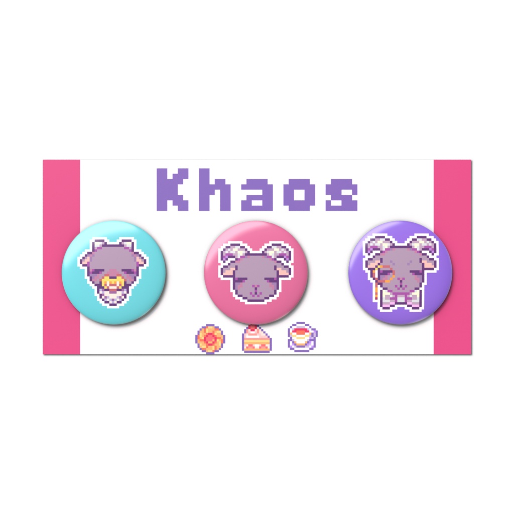 ドット絵!! ケイくん缶バッジセット✧