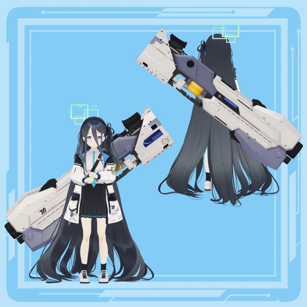 【3Dモデル】天童アリス(制服)