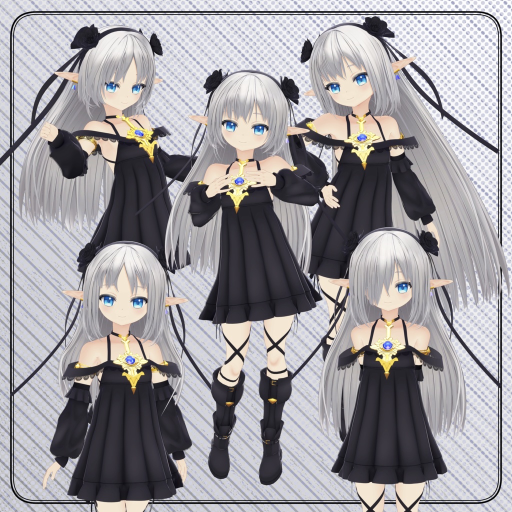 オリジナル3Dモデル「リズィルナ」