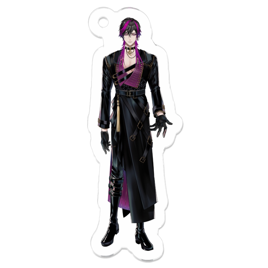 𝑆𝐻𝐼𝑁𝐸。アクリルキーホルダー　vol.3立ち絵コート黒髪