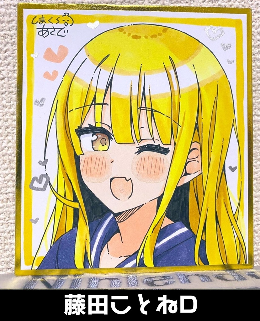 【学園アイドルマスター】手描きアナログ色紙