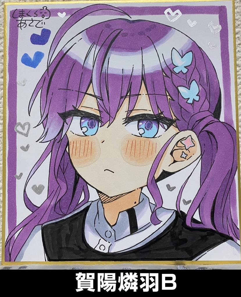 【学園アイドルマスター】手描きアナログ色紙