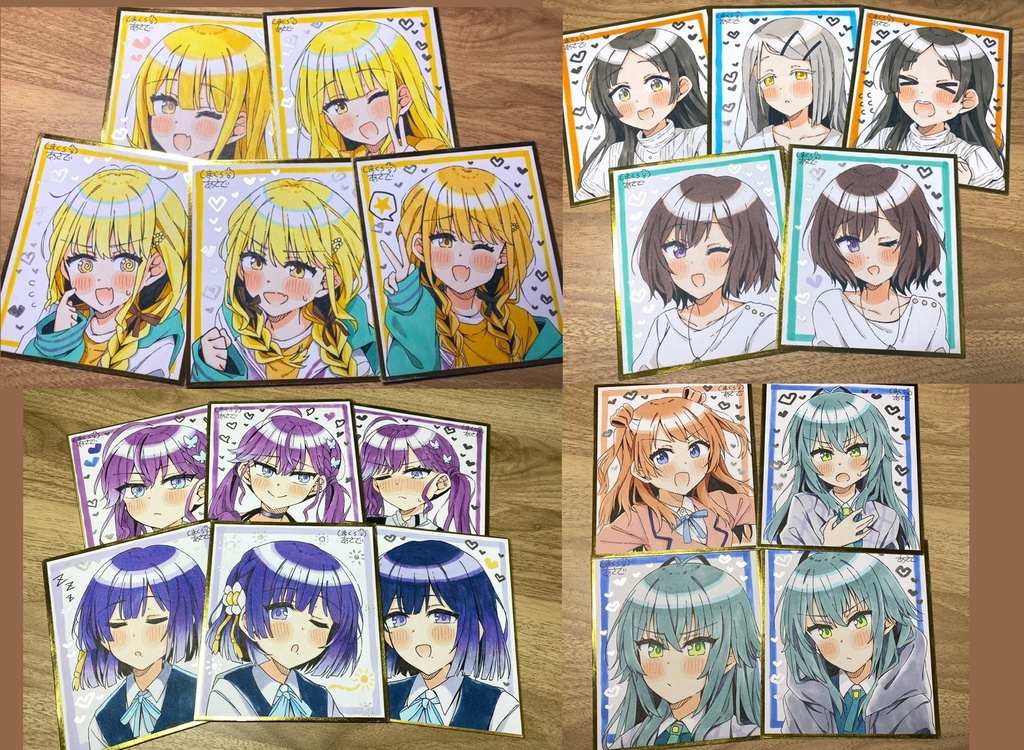 【学園アイドルマスター】手描きアナログ色紙