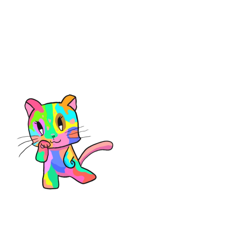 カラフル動物ICカードステッカー