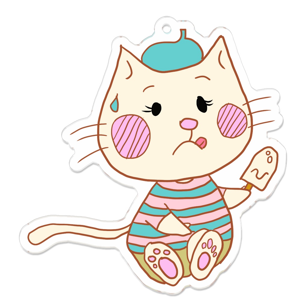猫のみいくんのアクリルキーホルダー