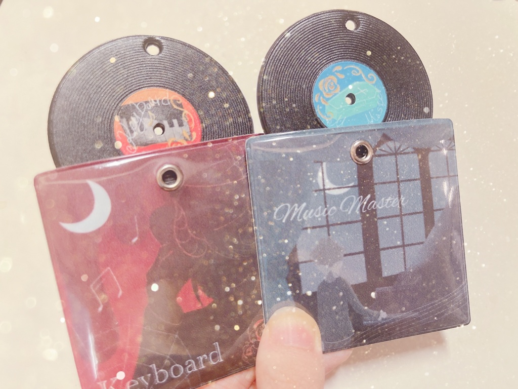 レコード風チャーム (琴師と鍵盤)