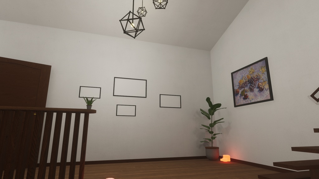 【ホームワールド】ロフトのあるおへや【VRChat】