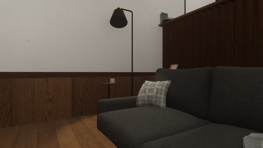 【ホームワールド】ロフトのあるおへや【VRChat】
