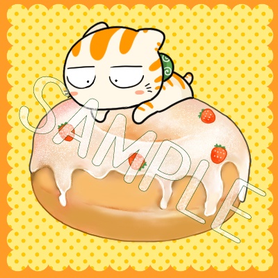 ドーナツと風呂敷猫さんアイコン