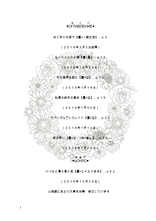 【ヘタリア】ロシア中心Web再録集『with girls』