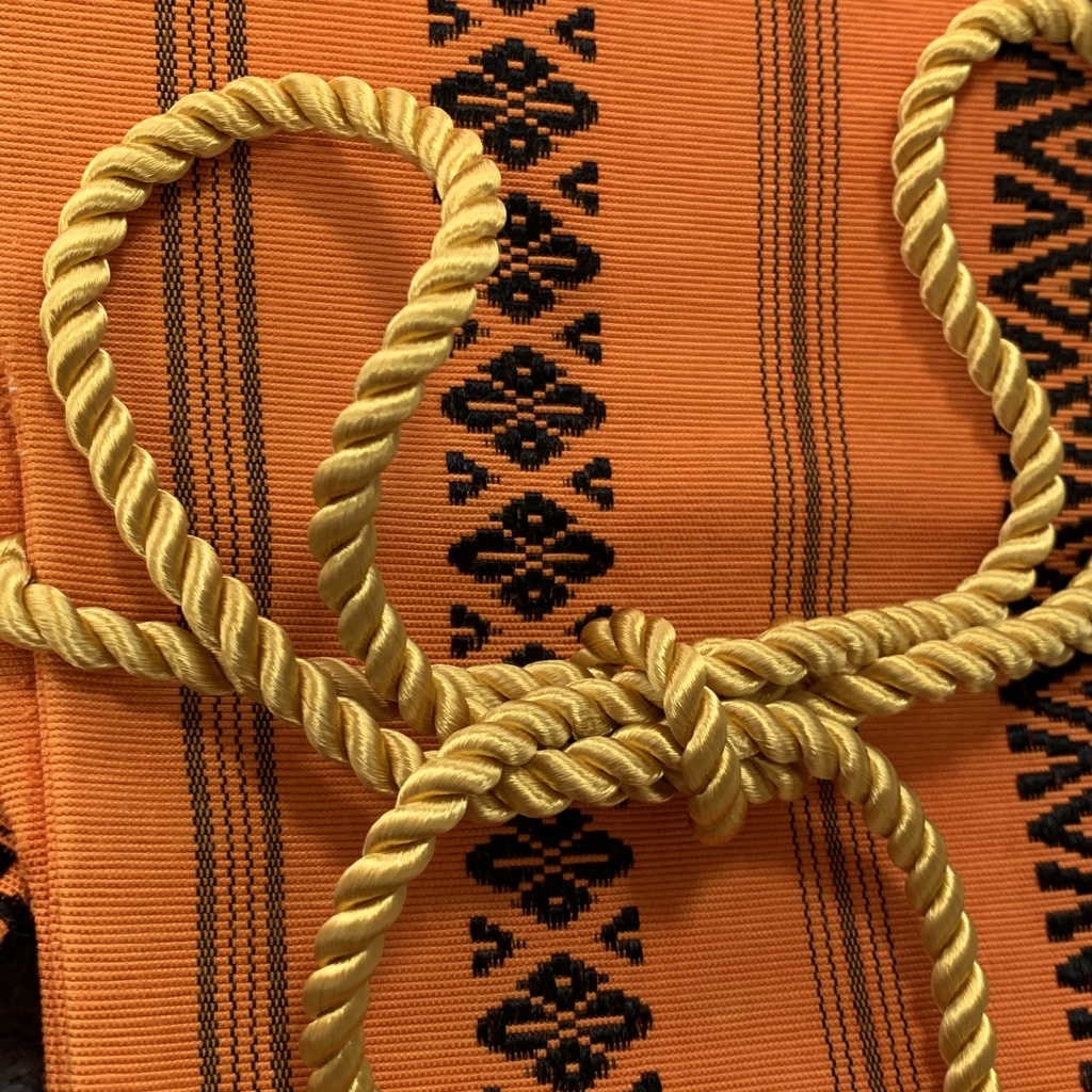 博多帯de刀袋 オレンジ 陸奥守吉行イメージ