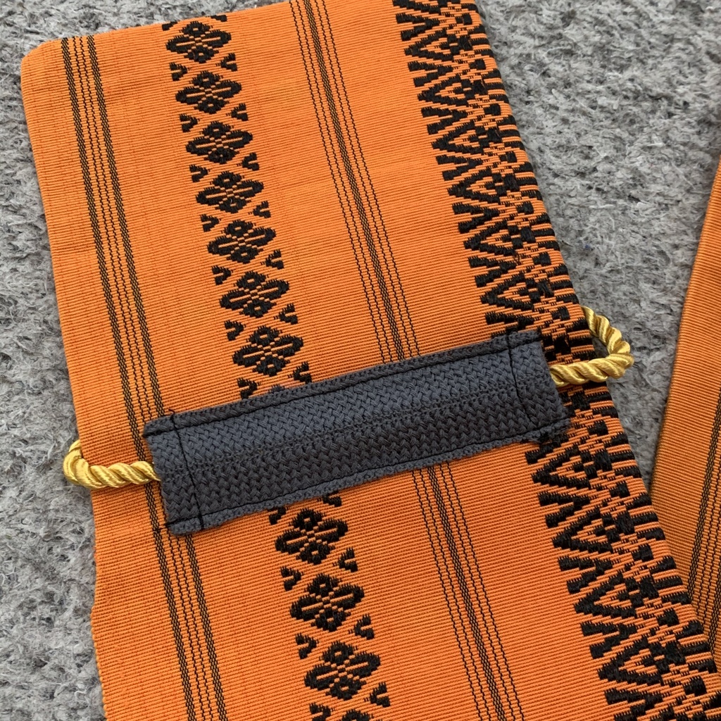 博多帯de刀袋 オレンジ 陸奥守吉行イメージ