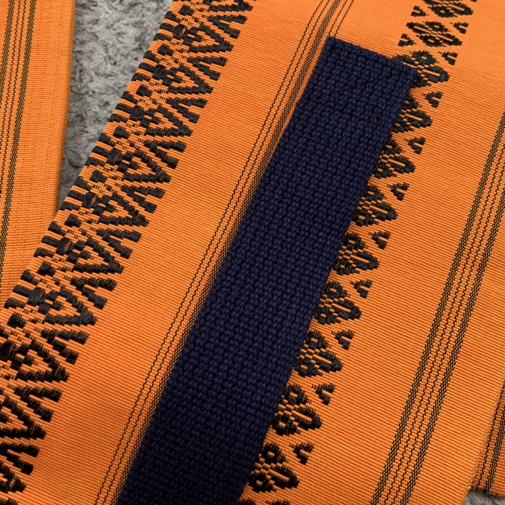 博多帯de刀袋 オレンジ 陸奥守吉行イメージ