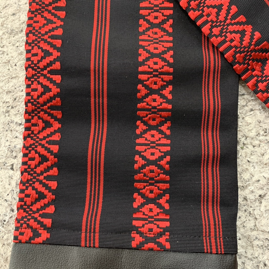 博多帯de刀袋 黒×赤 加州清光イメージ