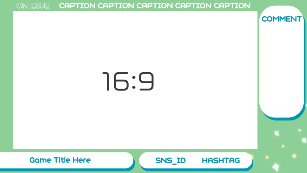 【無料/Free版あり】配信者向け雑談配信・ゲーム配信画面(オーバーレイ)セット/Overlay Set