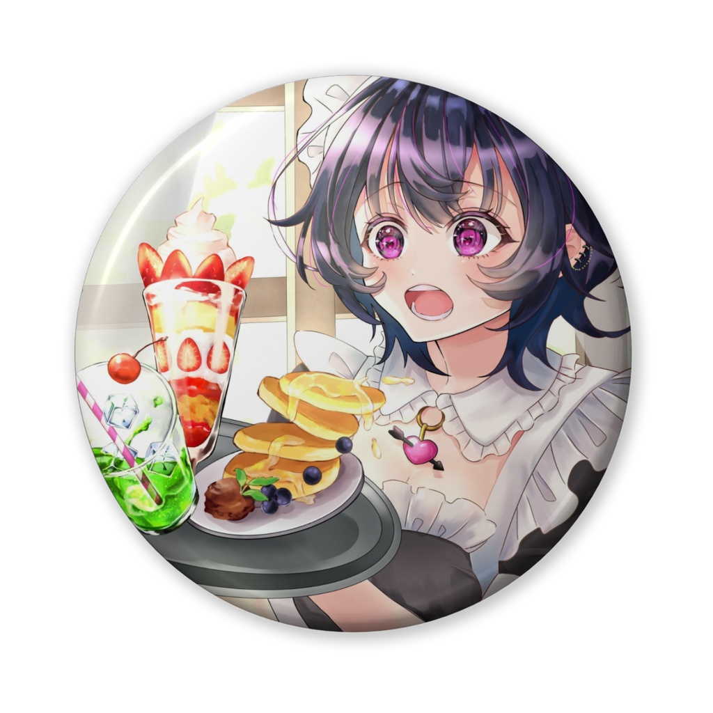 【缶バッジ】ドジっ子メイド 投与