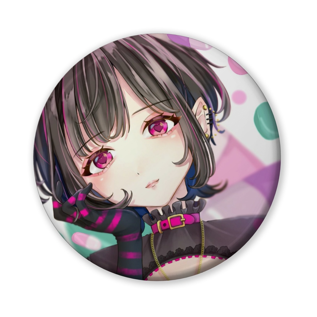 【缶バッジ】アイコンイラスト 投与