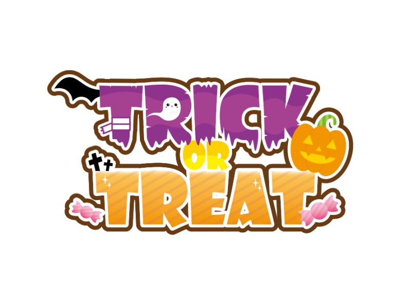 【フリーロゴ素材】Trick  or Treat 