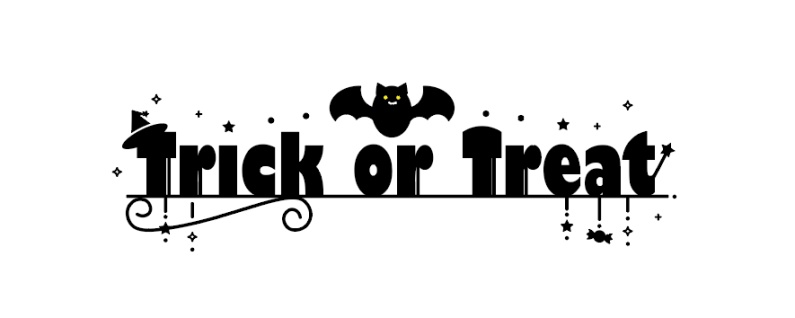 【フリーロゴ素材】Trick or Treat