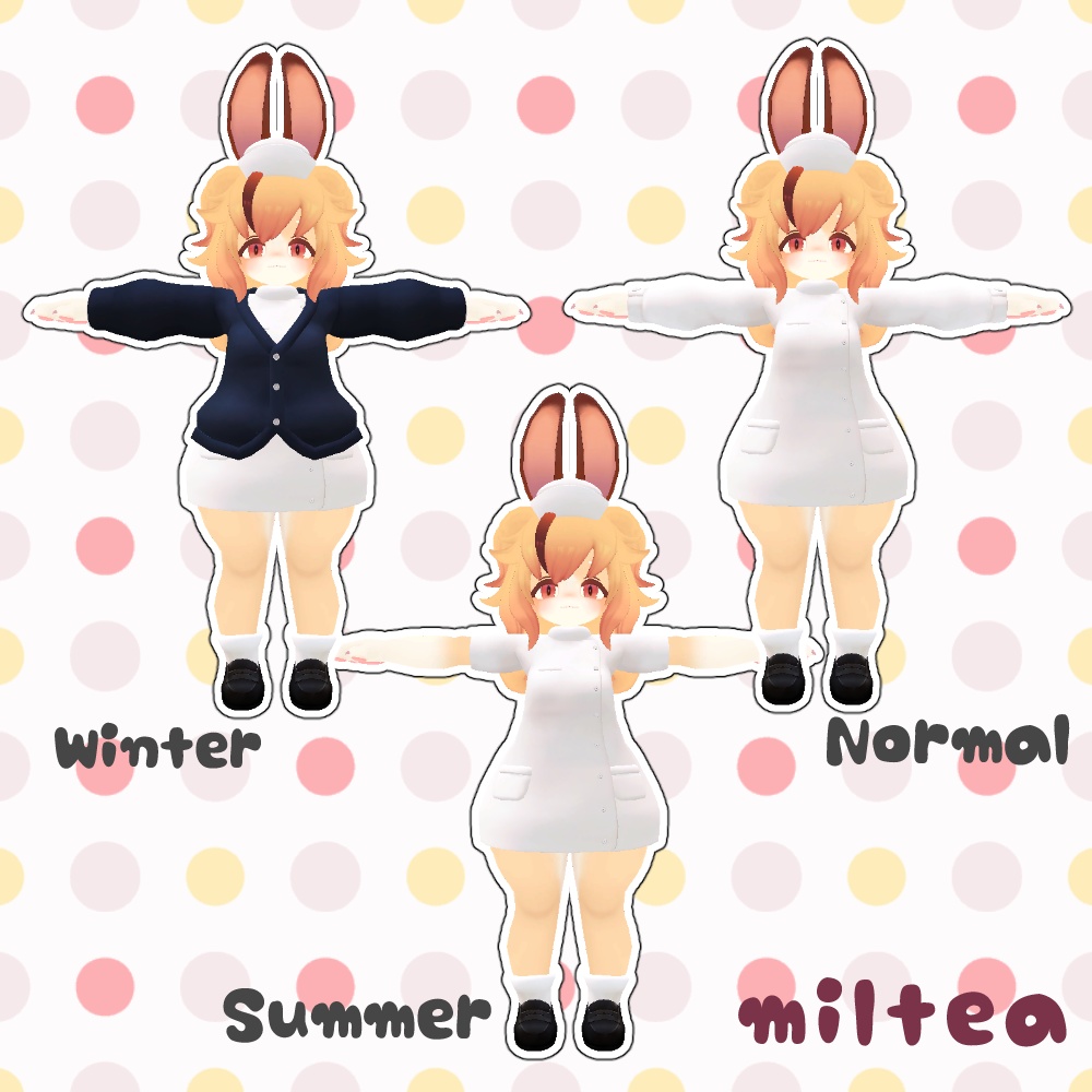 3アバター対応ナース服 Nurse costume
