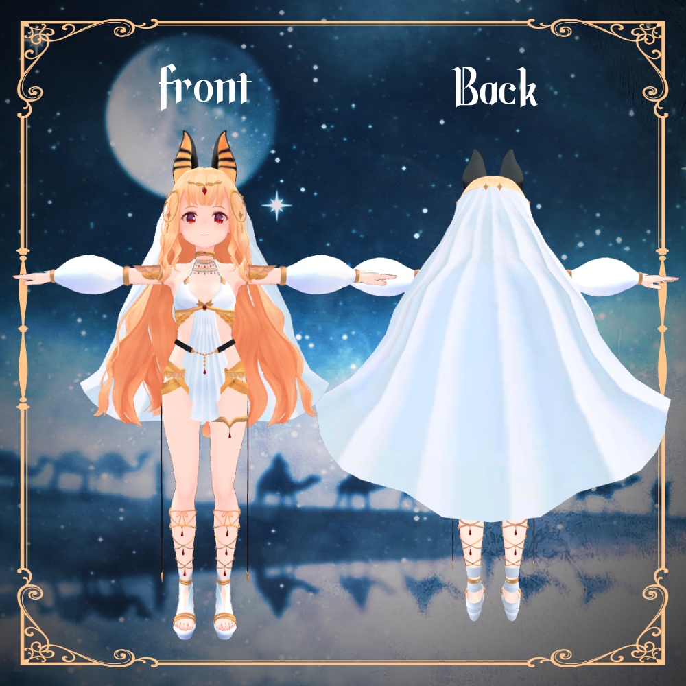 8衣装対応エジプト衣装 レディムーン・LSBody・ノクタニカ・薄荷・桔梗・陶姐・ミルティ・舞夜対応