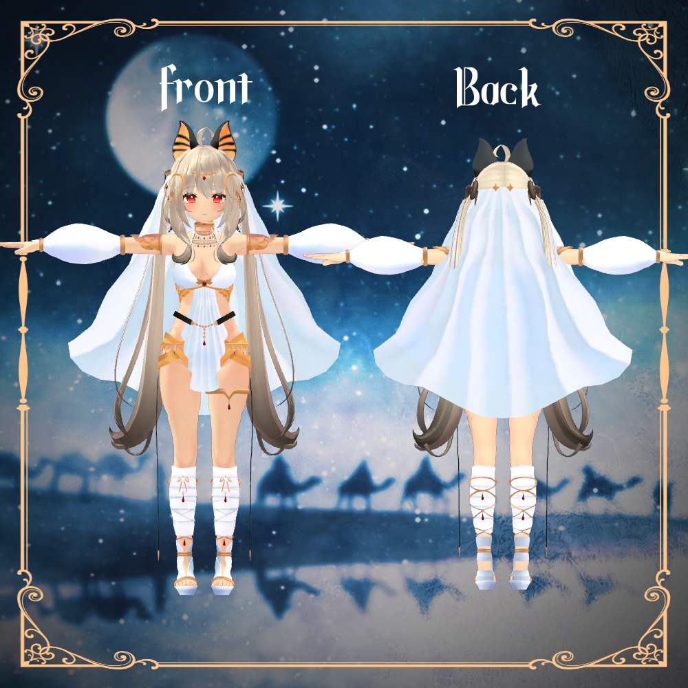 8衣装対応エジプト衣装 レディムーン・LSBody・ノクタニカ・薄荷・桔梗・陶姐・ミルティ・舞夜対応