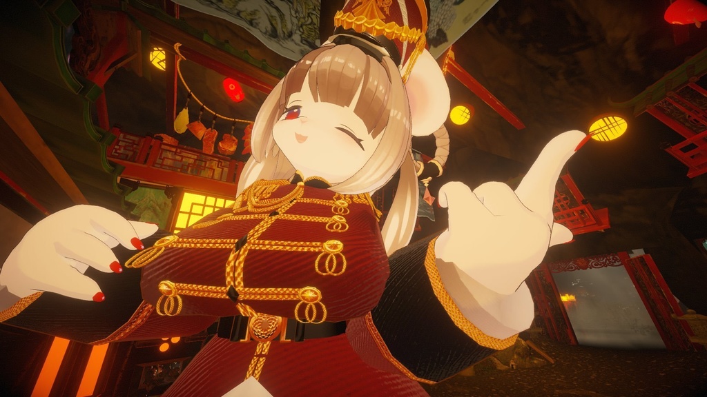 陶姐アバター対応VRC想定 オリジナル衣装 鼓笛隊衣装 Fife and drum corps